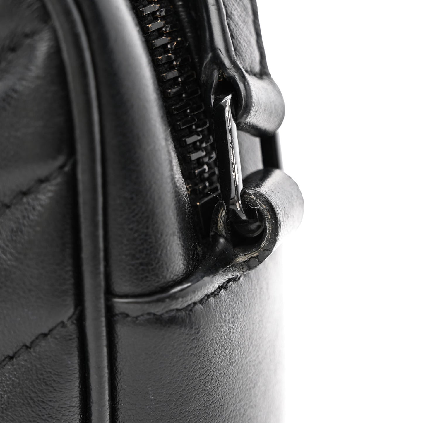 Calfskin Matelasse Monogram Monochrome Lou Camera Bag Black
