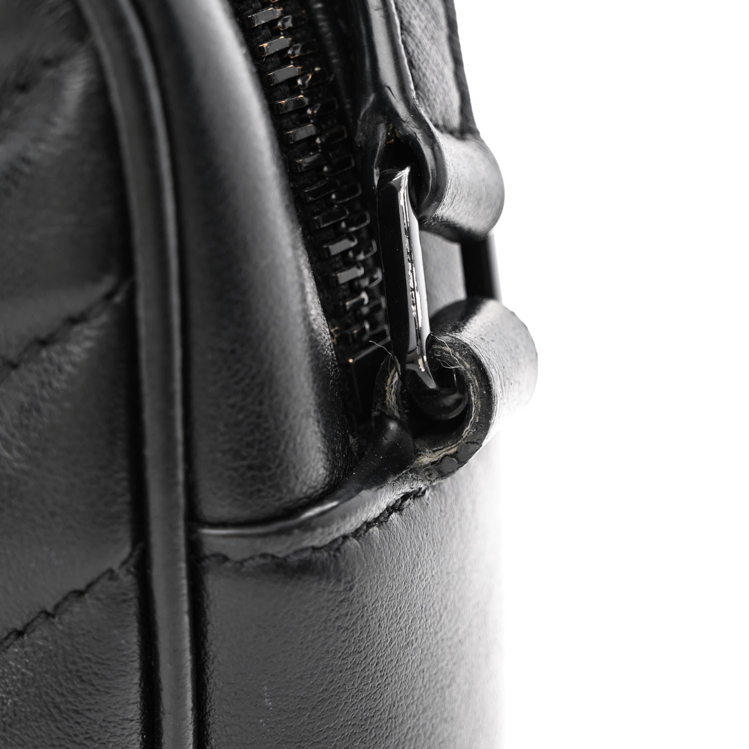 Saint Laurent Calfskin Matelasse Monogram Monochrome Lou Camera Bag Black 17 of 18