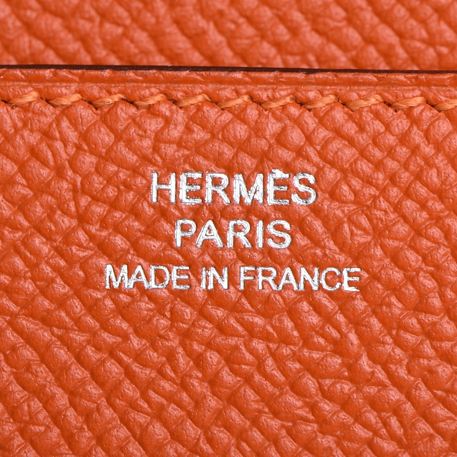 Hermes Epsom Constance Long Wallet Orange 6 of 19