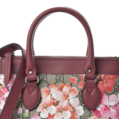 Gucci GG Supreme Monogram Blooms Mini Zip Top Tote Beige Multicolor Dry Rose 9 of 9