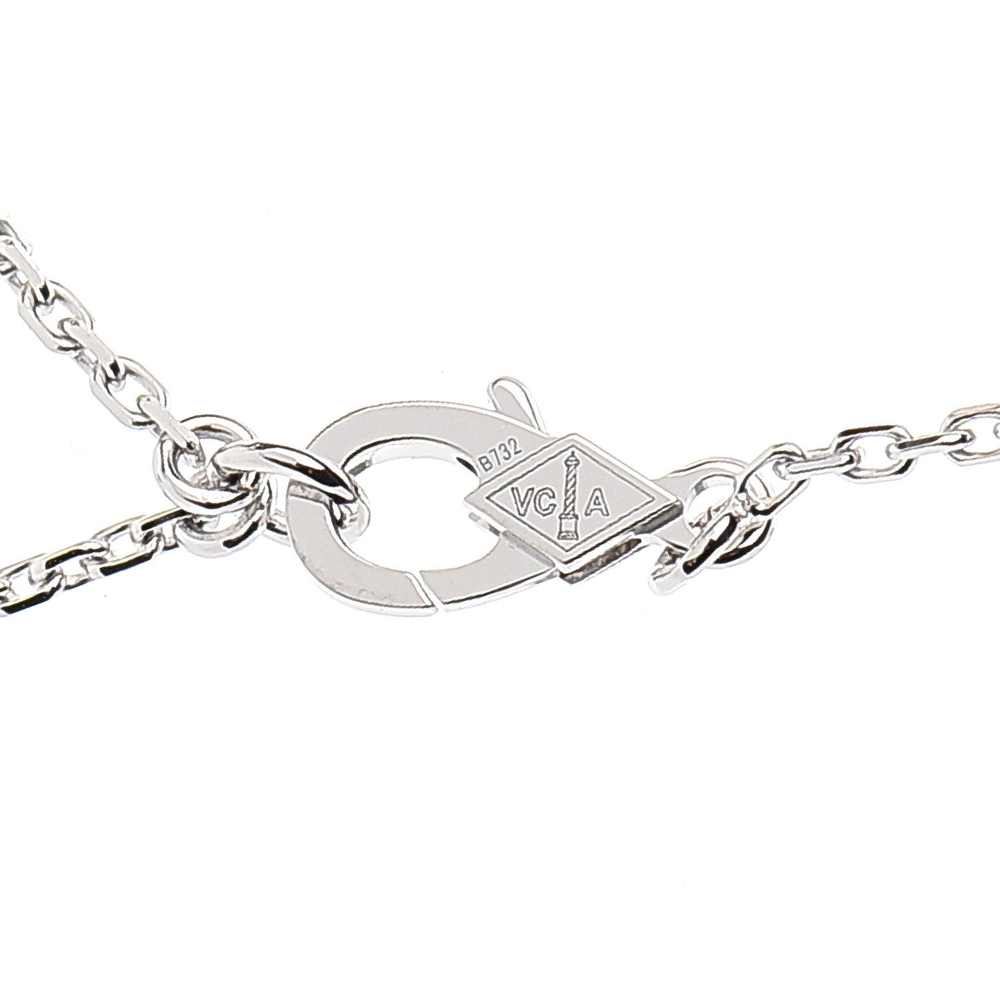 18K White Gold Diamond Mini Lotus Openwork Bracelet