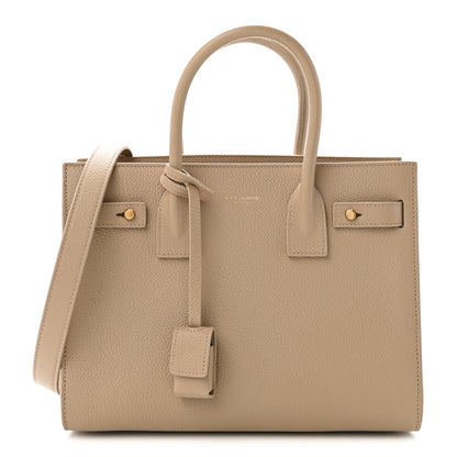 Saint Laurent Grained Calfskin Baby Sac De Jour Souple Dark Beige 1 of 11