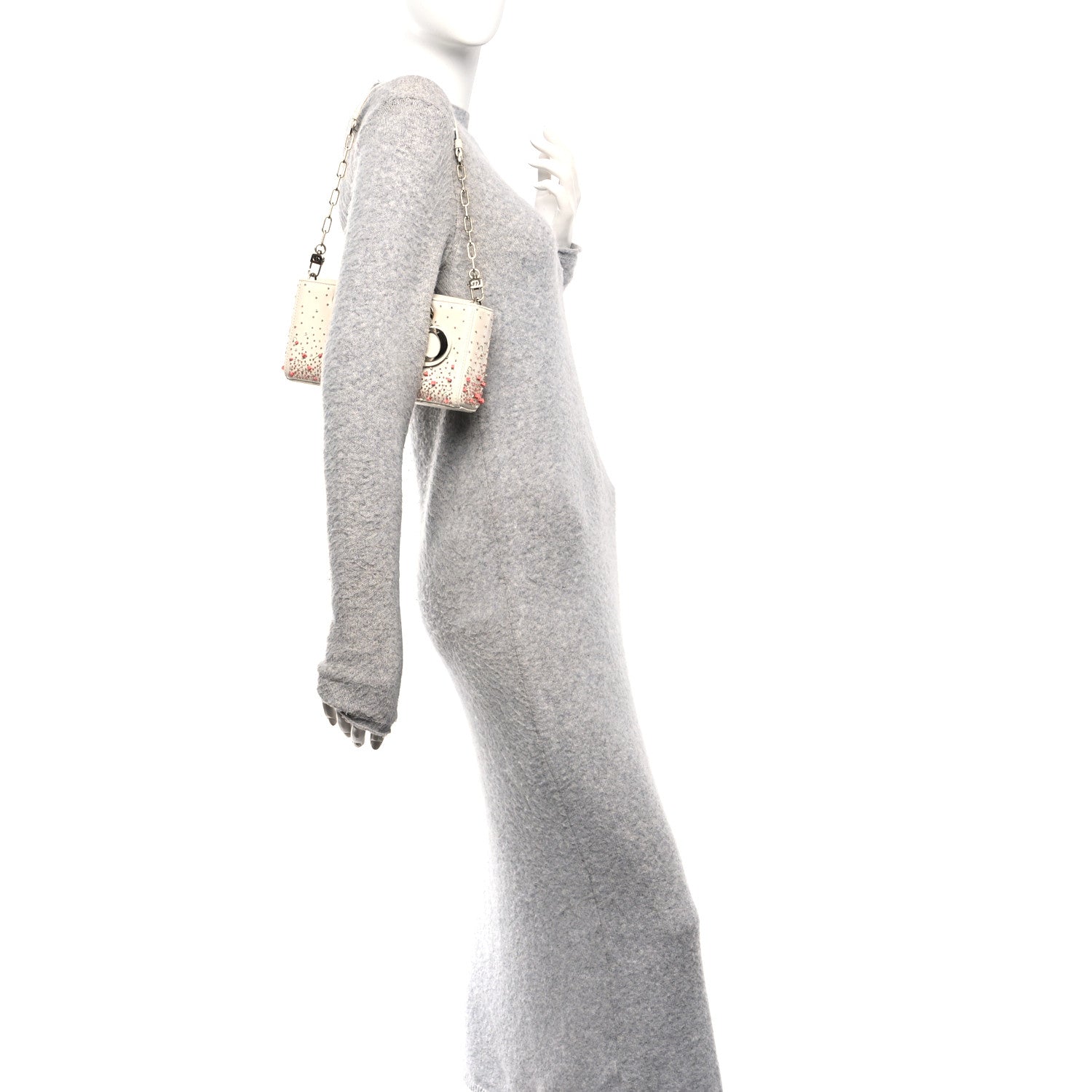 Christian Dior Calfskin Embroidered Small Lady D-Joy White Multicolor  1824930 – FASHIONPHILE