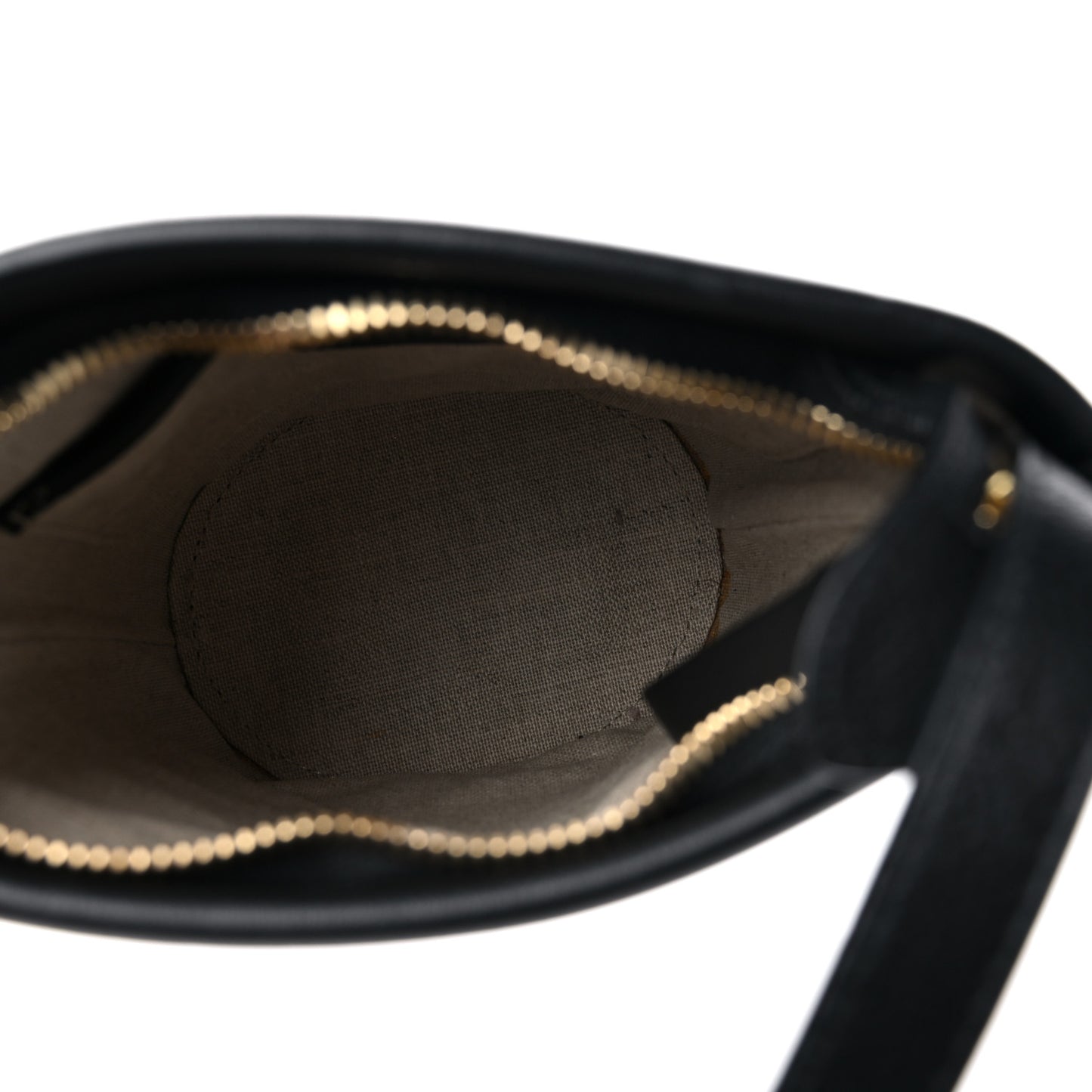 Pebbled Calfskin Mini Zip Bucket Bag Black