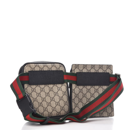 Gucci GG Supreme Monogram Web Belt Bag Black 3 of 11