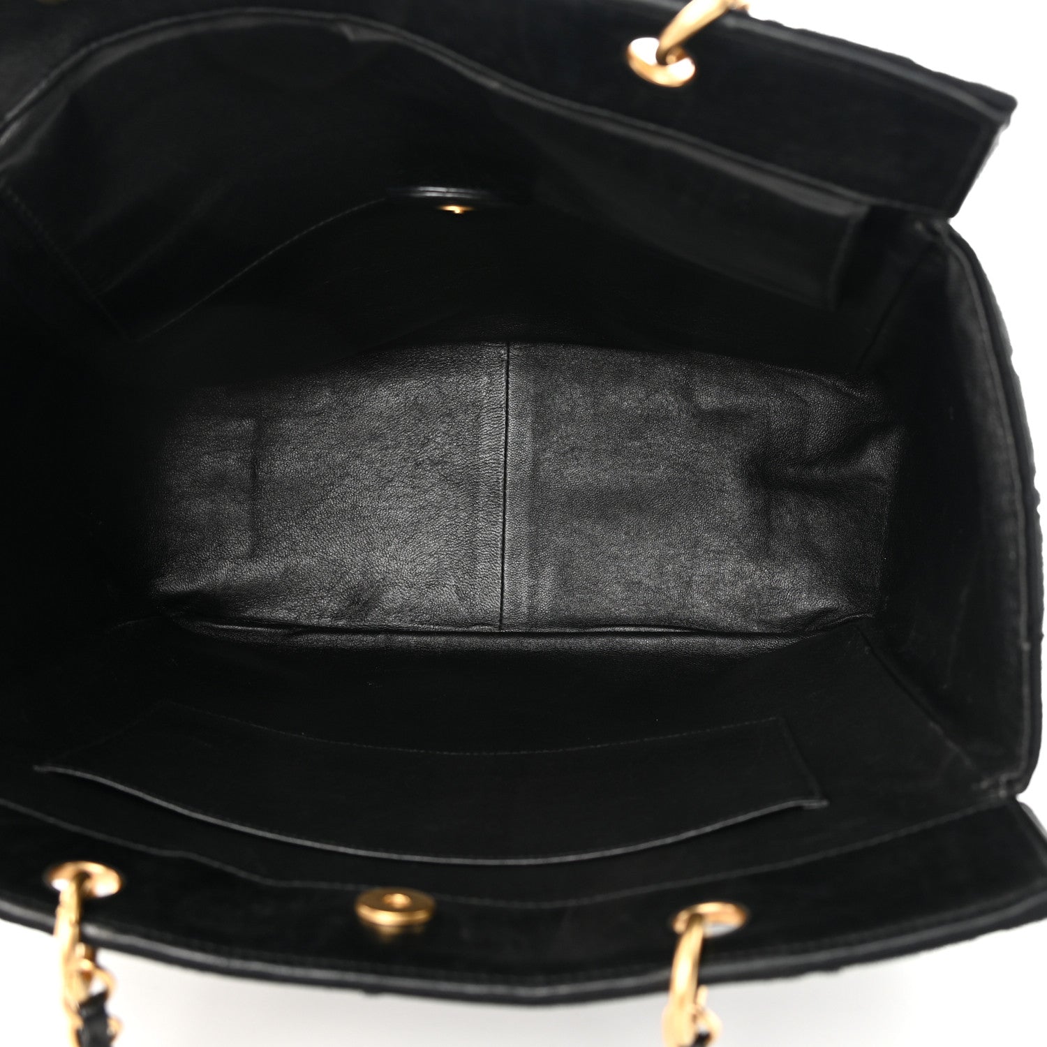Chanel Jersey Chocolate Bar Quilted CC Shoulder Bag Black 5 of 18