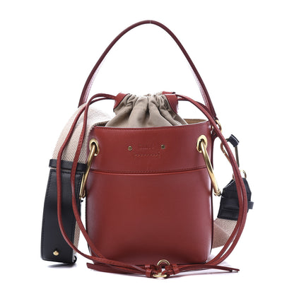 Chloe Smooth Calfskin Mini Roy Bucket Bag Earthy Red 1 of 12