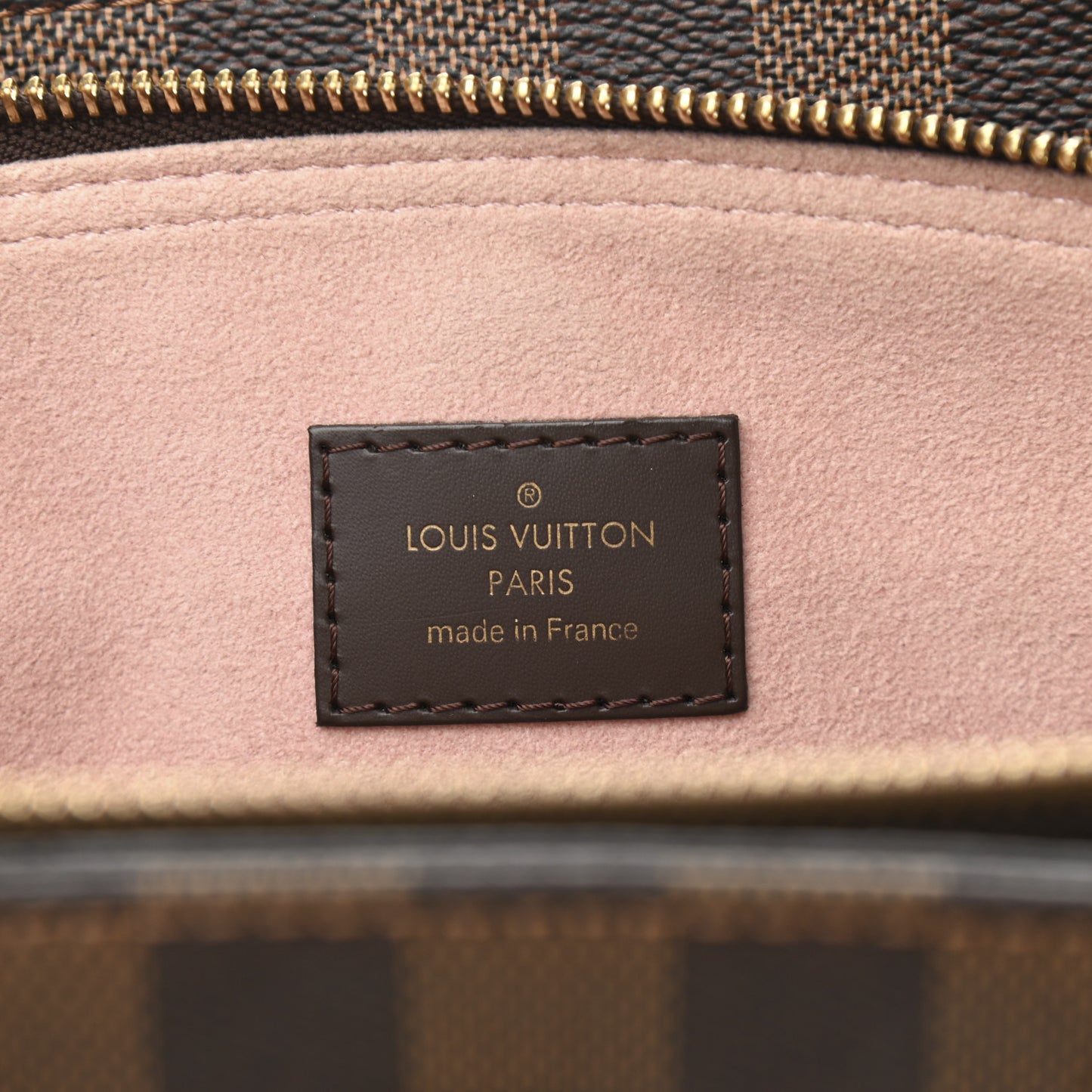 Cuir Taurillon Damier Ebene Normandy Magnolia