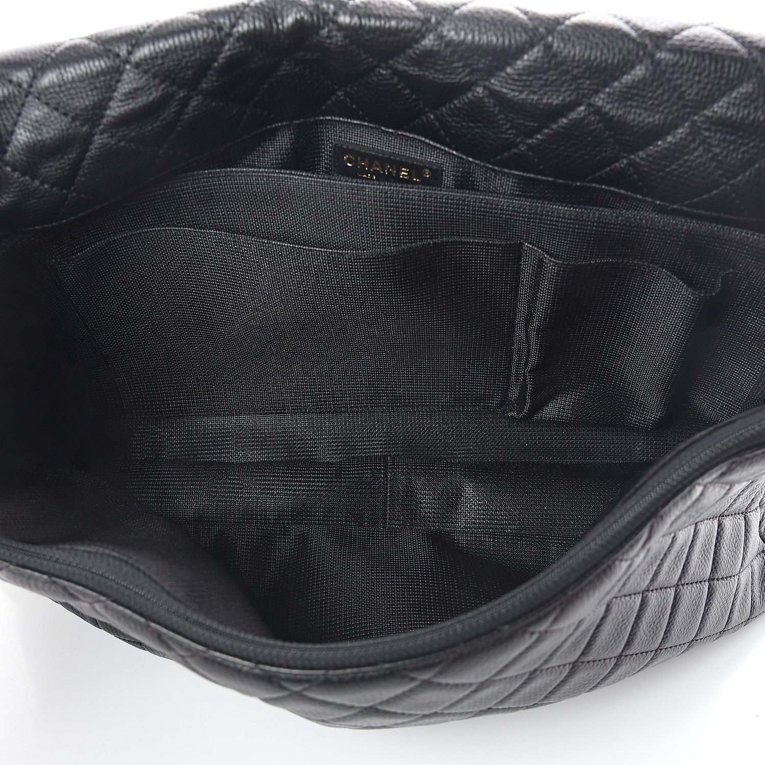 Chanel Calfskin Quilted XXL Travel Flap Bag Black 5 of 10