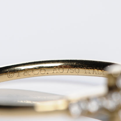 Tiffany 18K Yellow Gold Diamond T Wire Ring 52 6 4 of 5