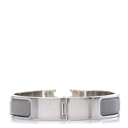 Hermes Enamel Narrow Clic Clac H Bracelet PM Gris Macadam 3 of 4