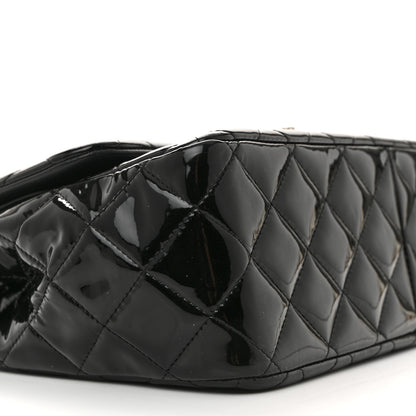 Chanel Patent Quilted Jumbo Double Flap Black 9 of 11