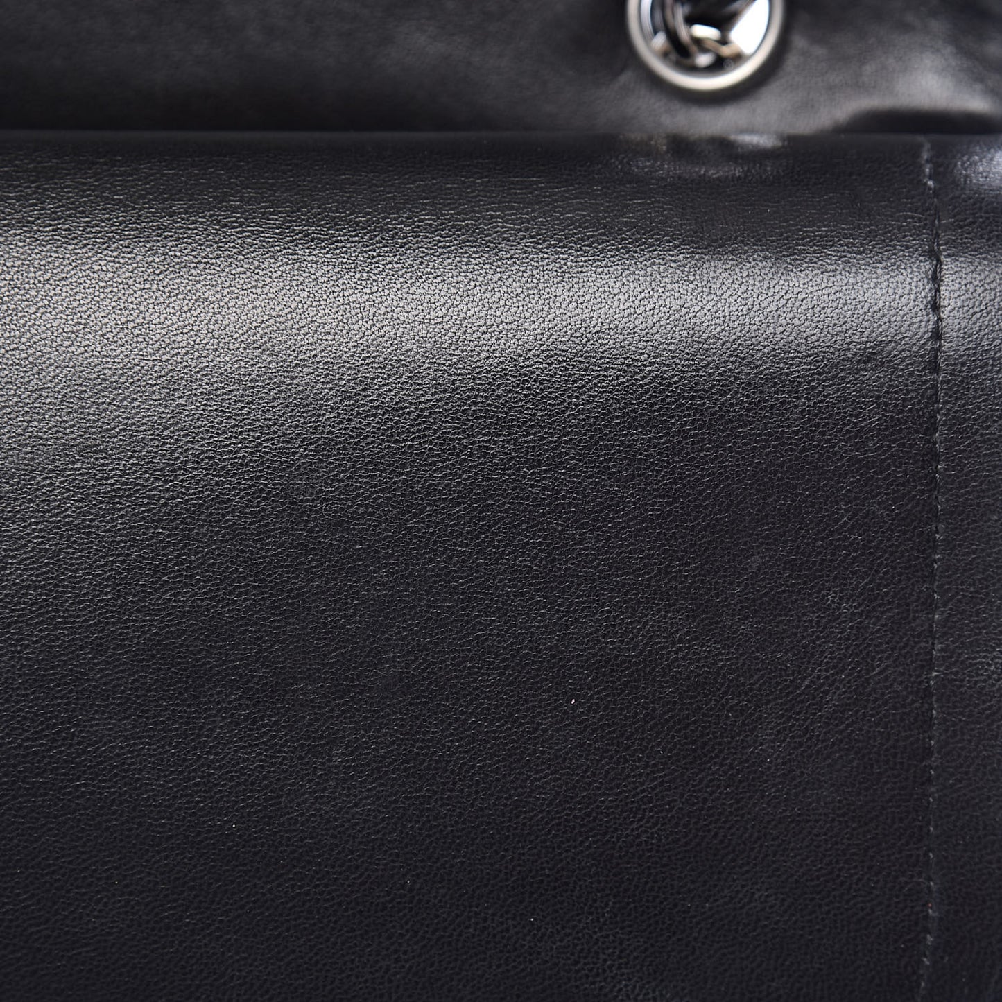 Lambskin Quilted Maxi Double Flap Black