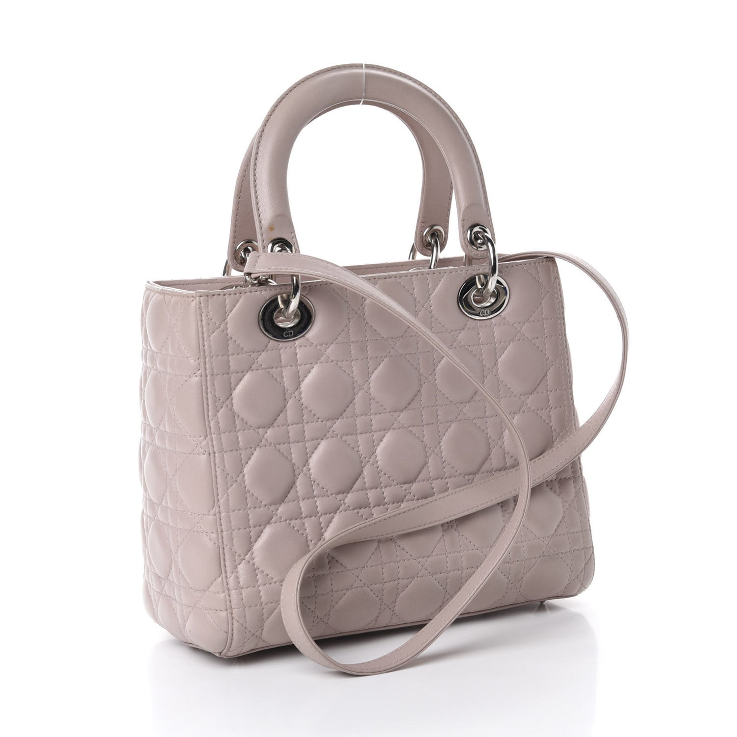 Lambskin Cannage Medium Lady Dior Light Pink