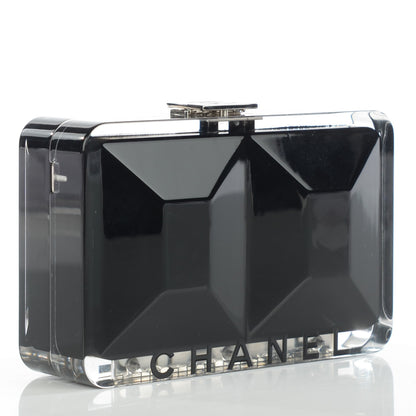 Chanel Lucite Wristlet Clutch Black Transparent 3 of 7