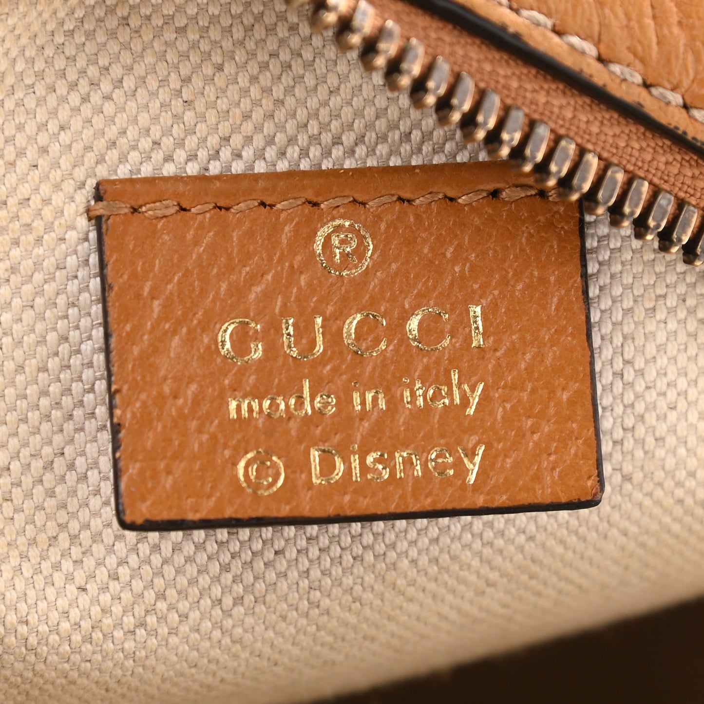 X DISNEY Mini Vintage GG Supreme Monogram Mickey Mouse Round Shoulder Bag Beige Vintage Sun Oil