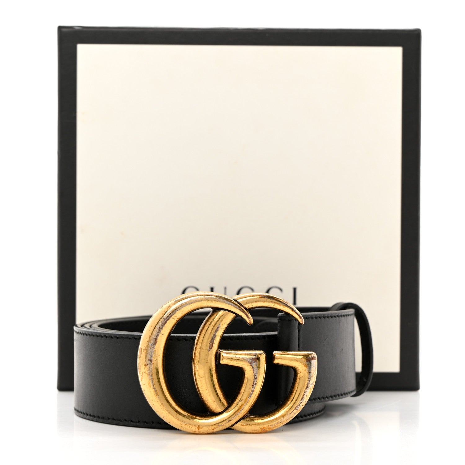 Gucci Calfskin Double G 40mm Belt 100 40 Black 8 of 8