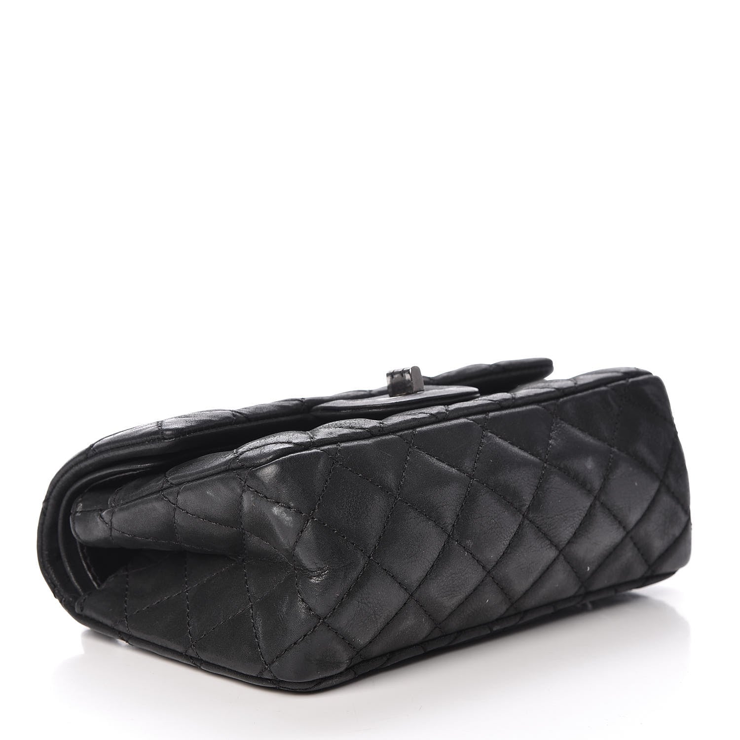 Chanel Iridescent Calfskin Quilted 2.55 Reissue 224 Flap Black 4 of 18