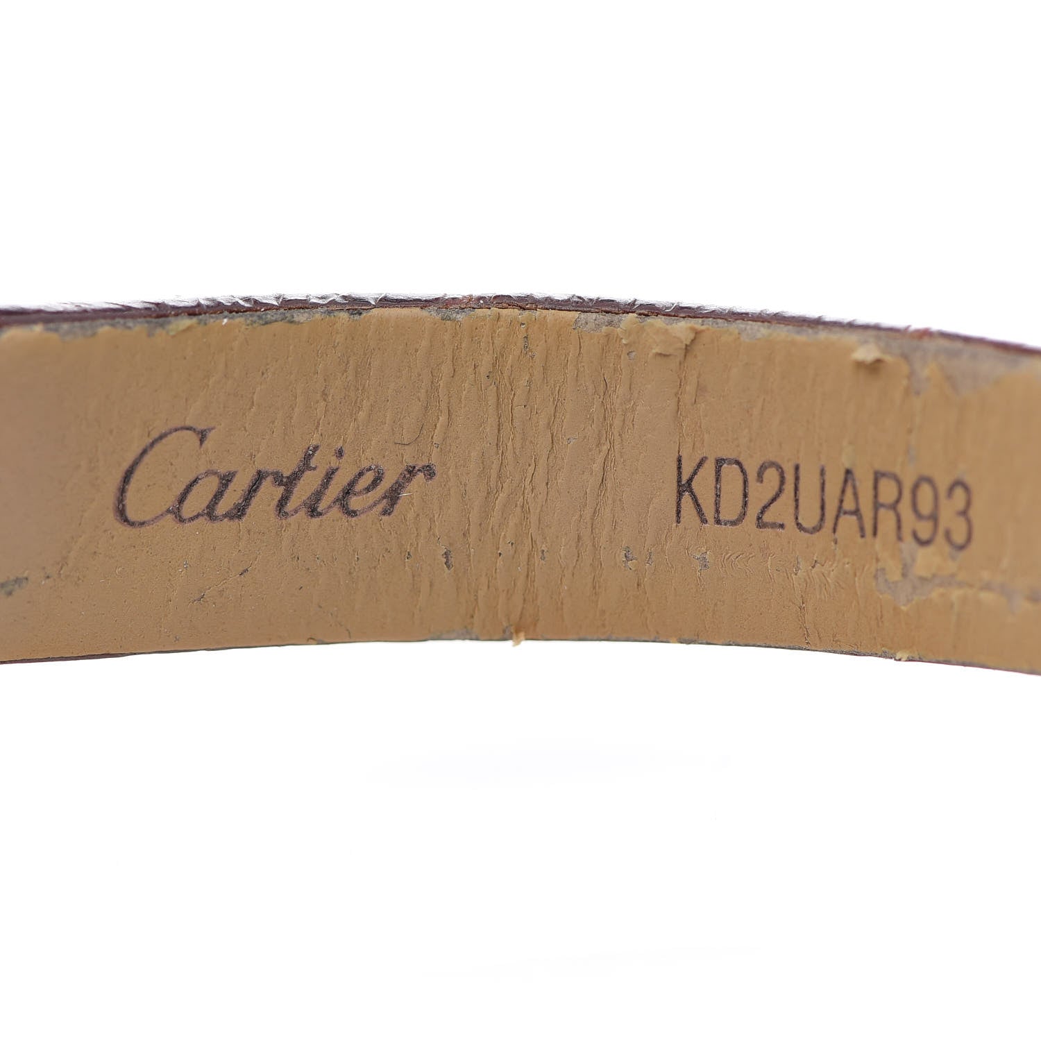Cartier 18K Pink Gold Alligator 24mm Baignoire Quartz Watch Brown 7 of 12