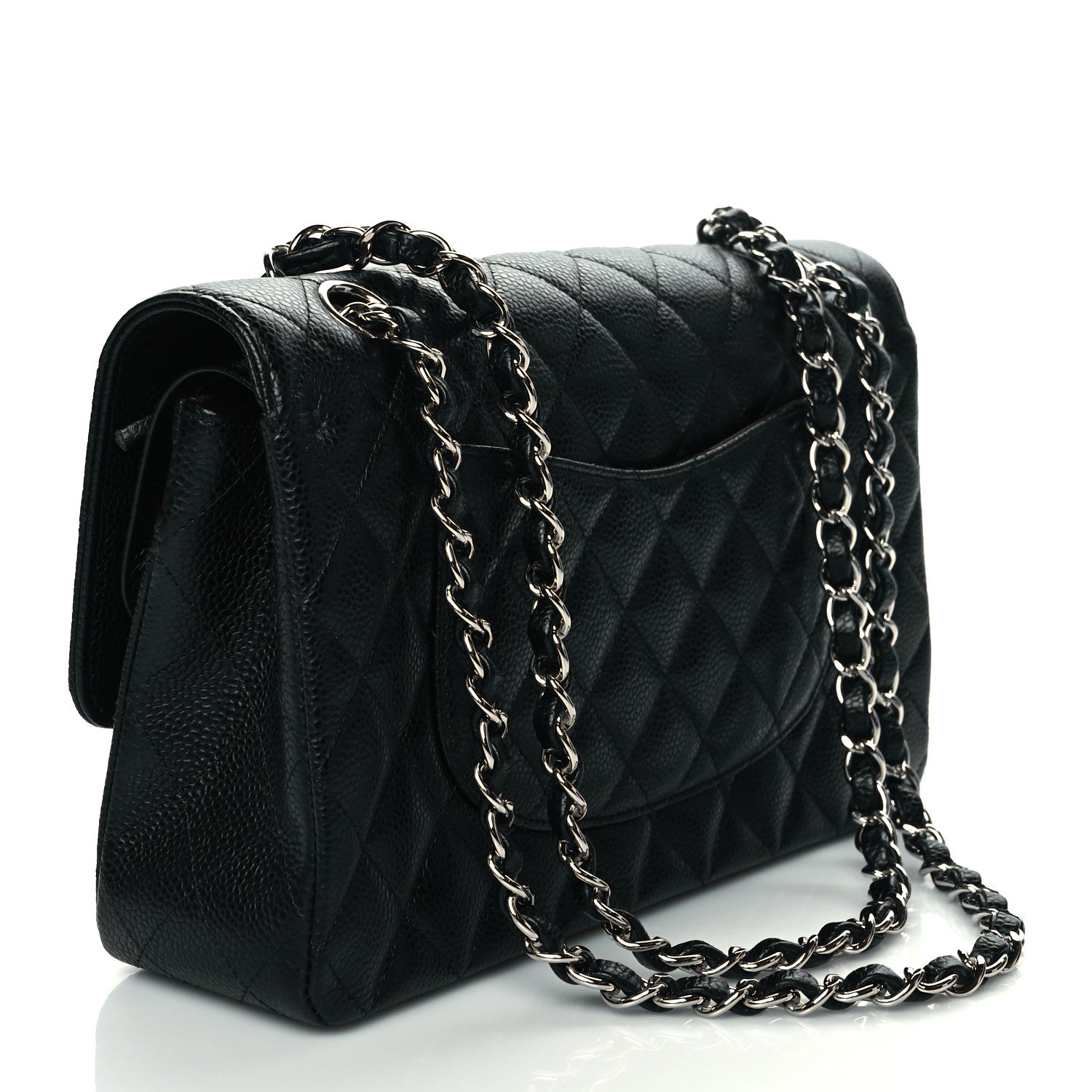 Chanel Caviar Quilted Medium Double Flap Black 3 of 11