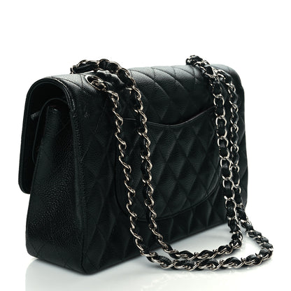 Chanel Caviar Quilted Medium Double Flap Black 3 of 11