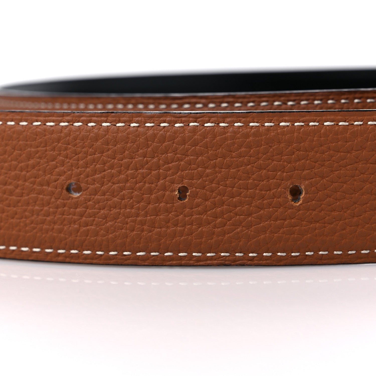 Hermes Box Togo 32mm Inside H Belt 80 Black Gold 5 of 7