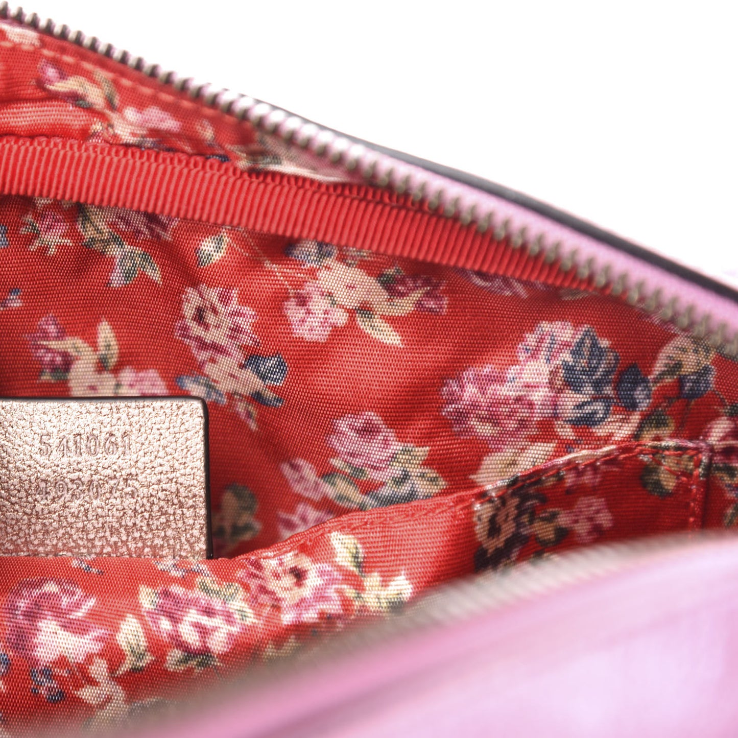 Laminated Nappa Trapuntata Small Zumi Shoulder Bag Rosa Lago Rame