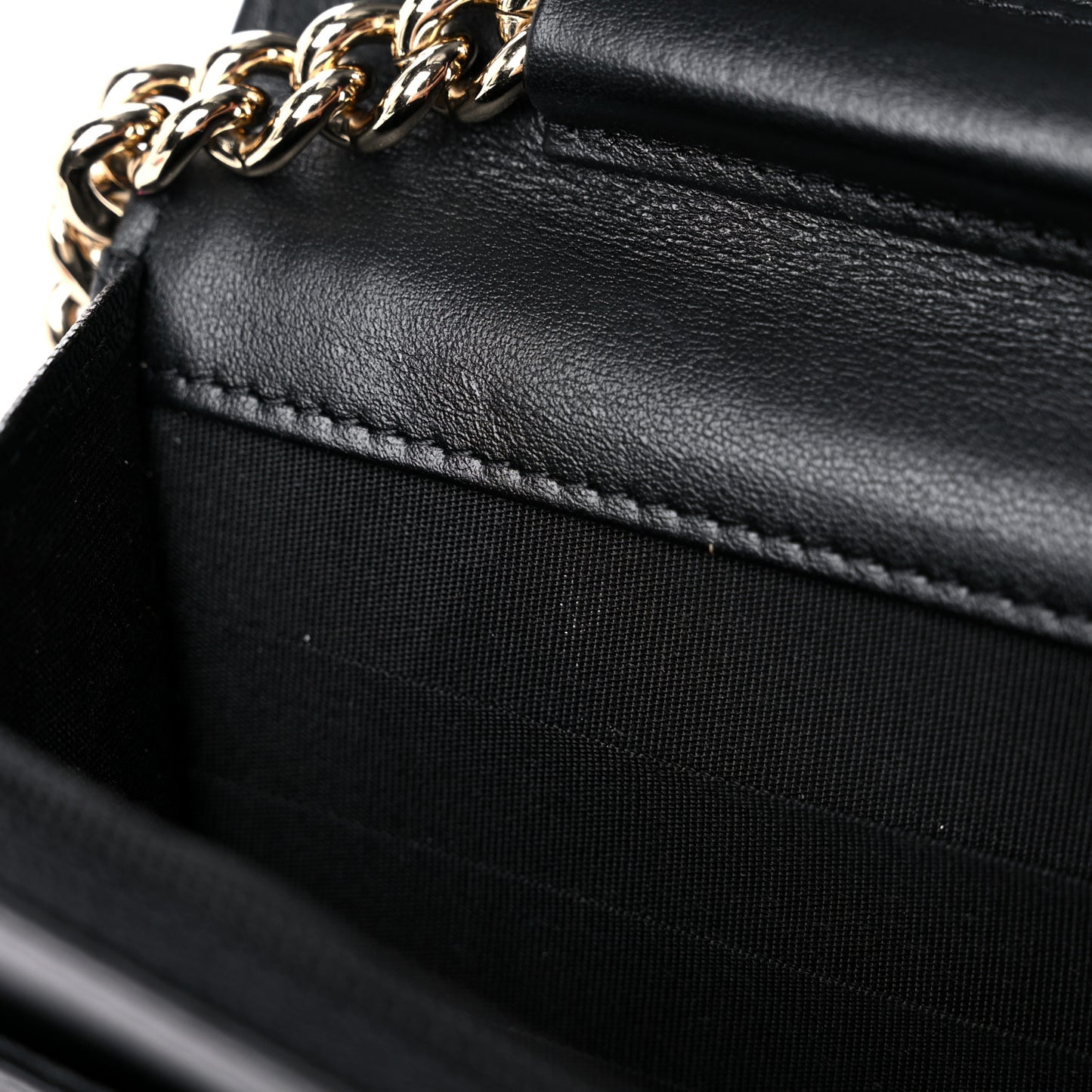 Caviar Quilted Boy Wallet On Chain WOC Black