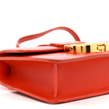 Christian Dior Smooth Calfskin Micro 30 Montaigne Flap Bag Orange 8 of 15
