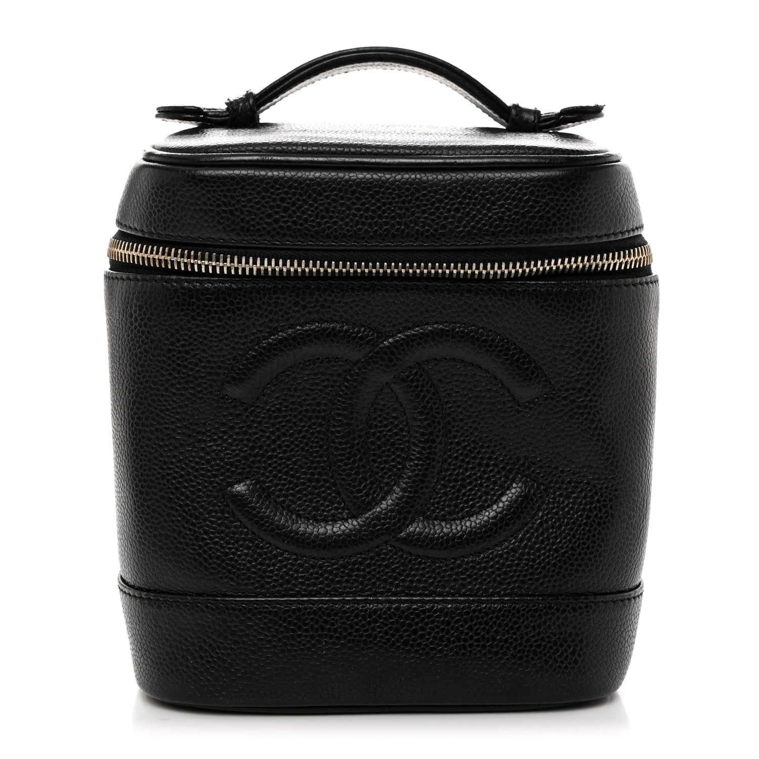 Chanel Caviar Vanity Cosmetic Case Black 1 of 10