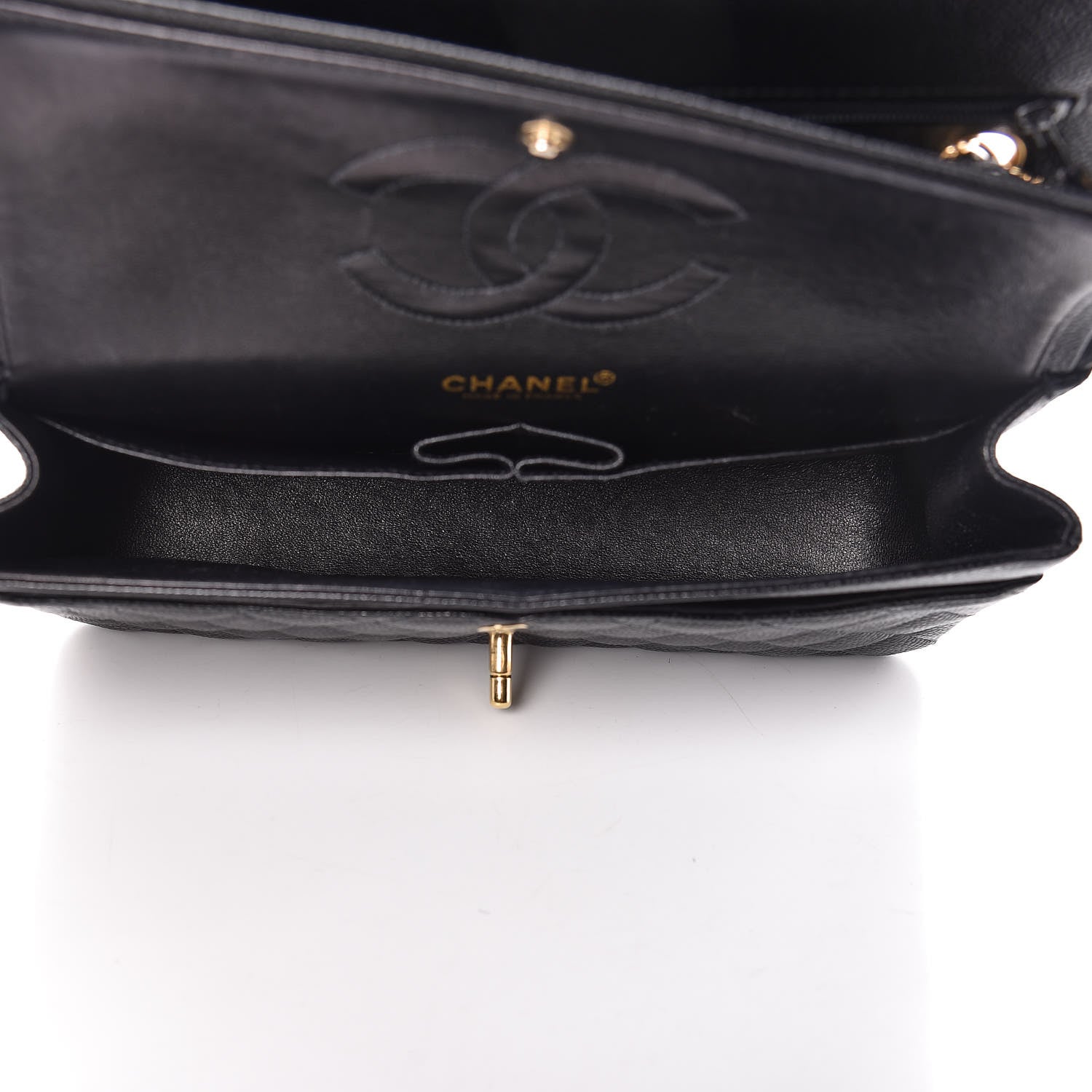 Chanel Caviar Quilted Medium Double Flap Black 5 of 16