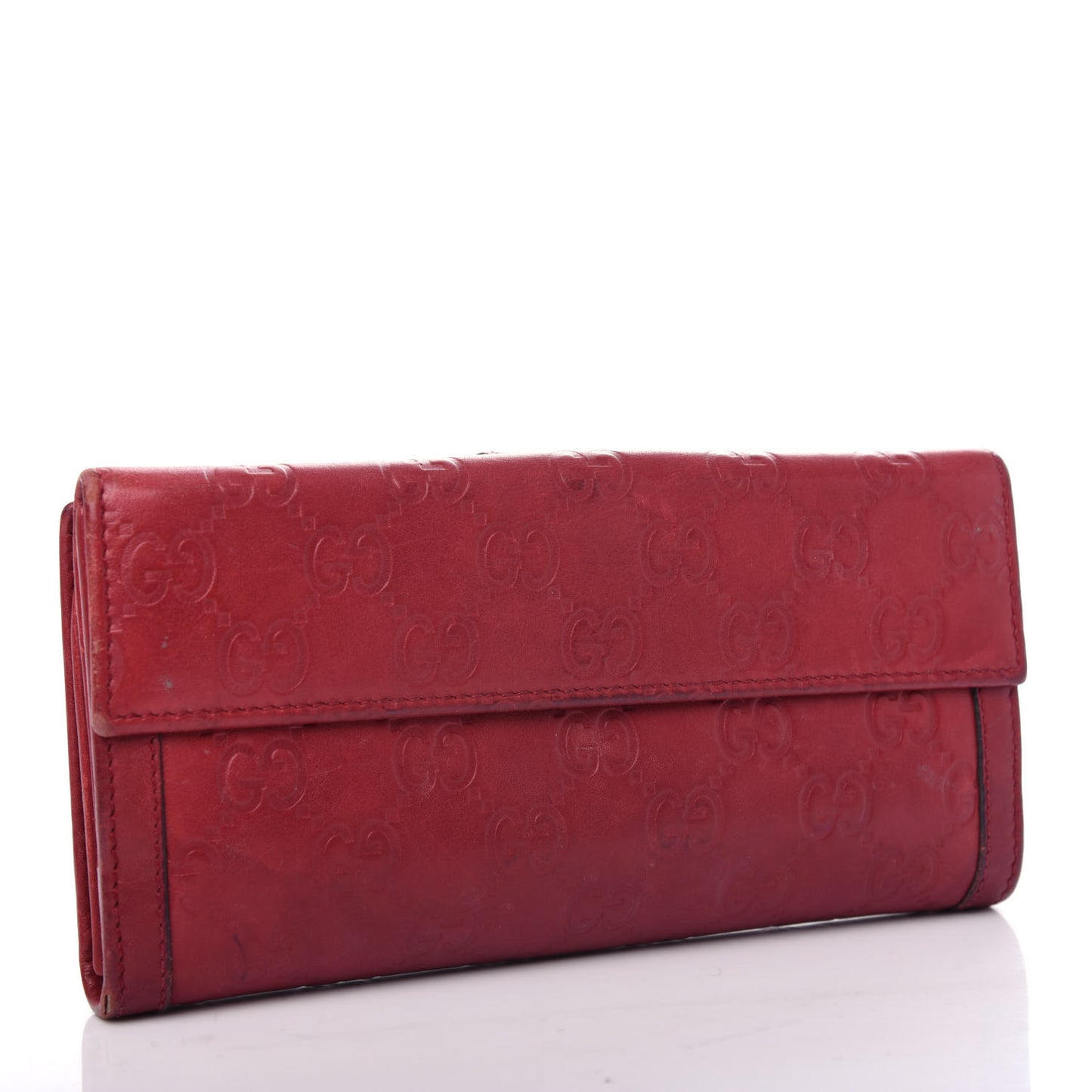 Guccissima Continental Wallet Red