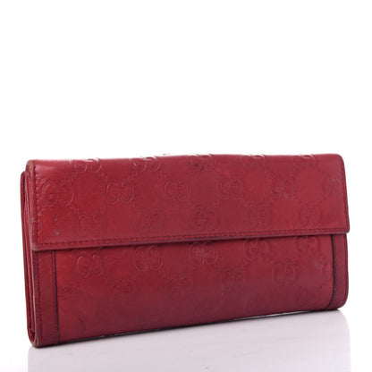 Gucci Guccissima Continental Wallet Red 3 of 9