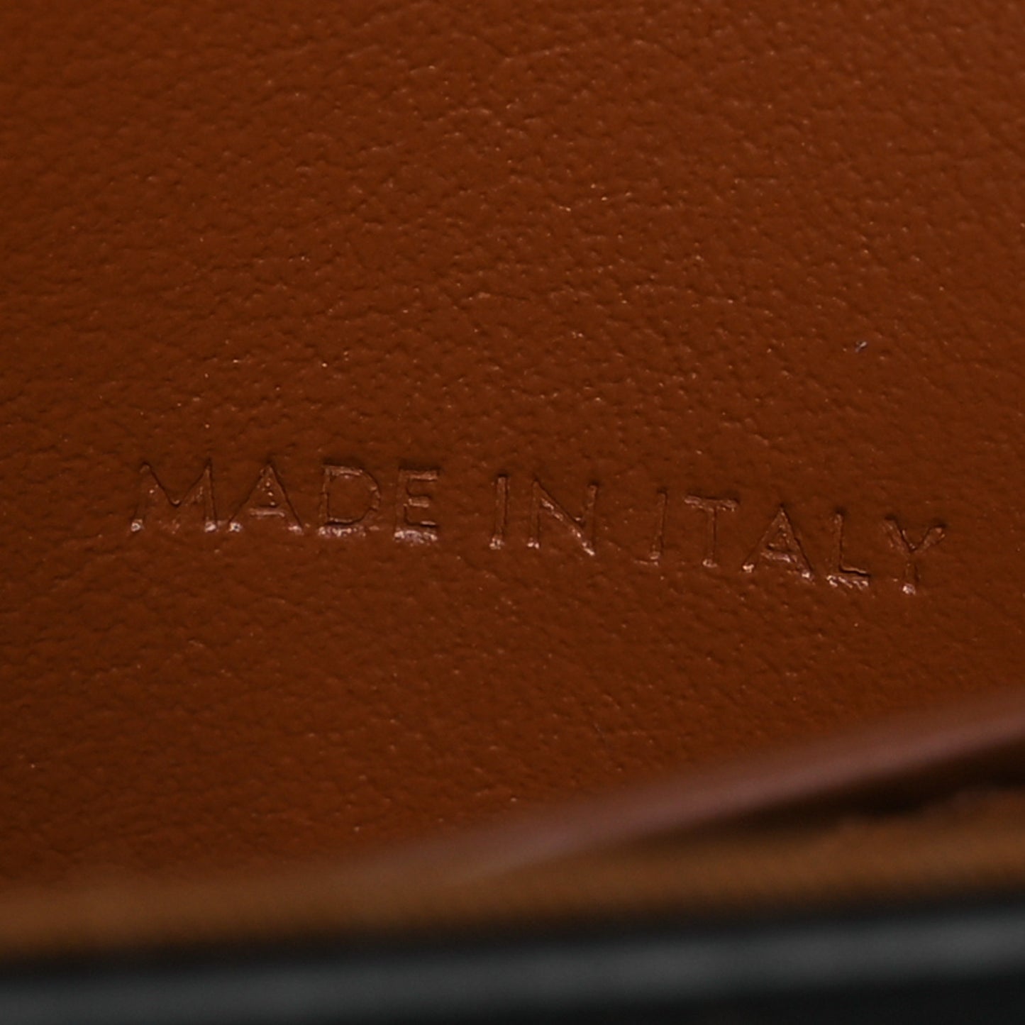 Triomphe Canvas Calfskin Tabou Clutch on Strap Tan
