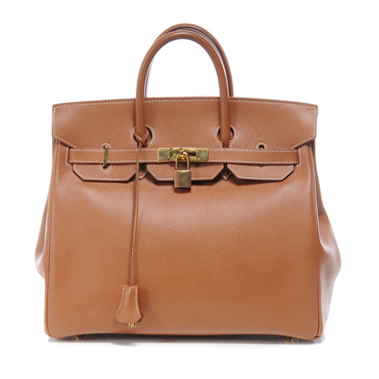 Hermes Courchevel HAC Birkin 32 Gold 1 of 8