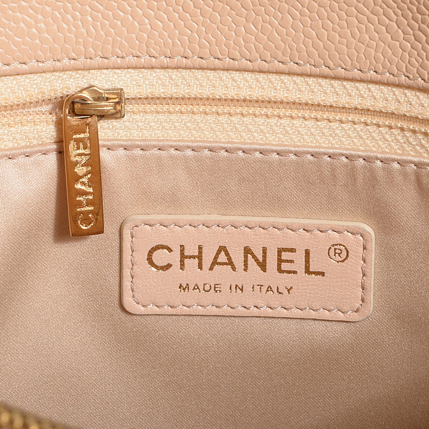 Chanel Caviar Quilted Grand Shopping Tote GST Beige Clair 6 of 7