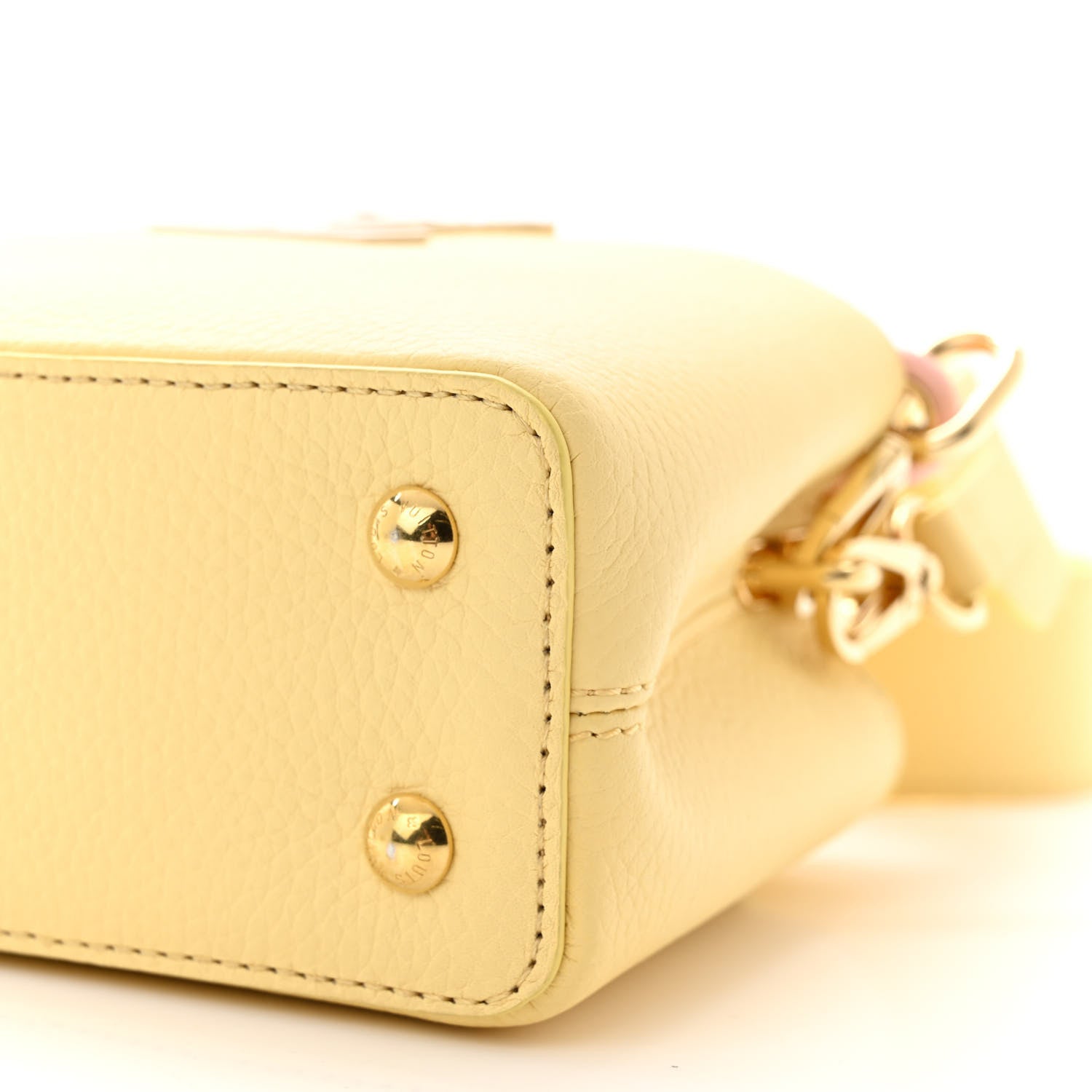 Louis Vuitton Taurillon Mini Capucines Jaune Plume 9 of 9