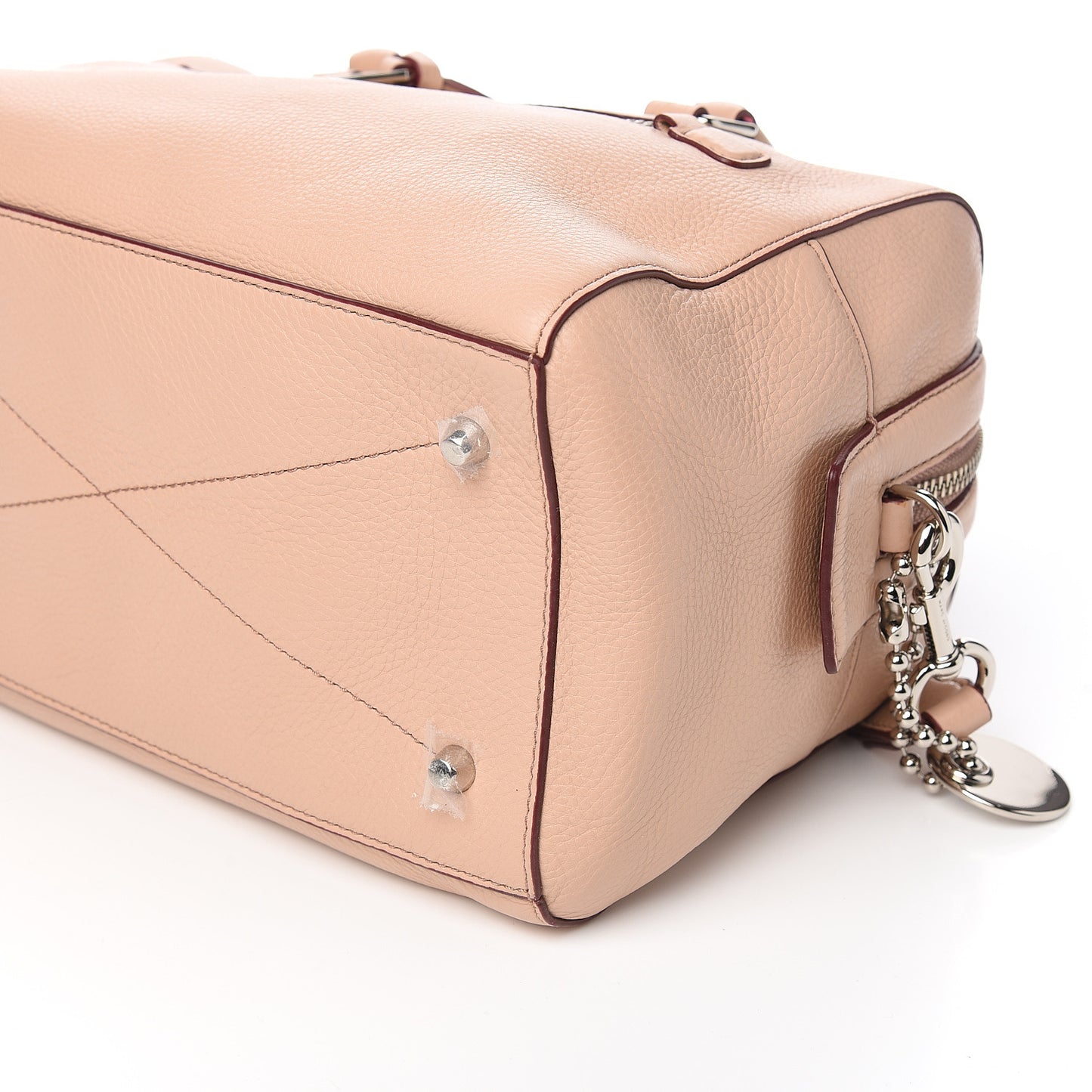 Calfskin Recruit Bauletto Satchel Tote Bag Blush