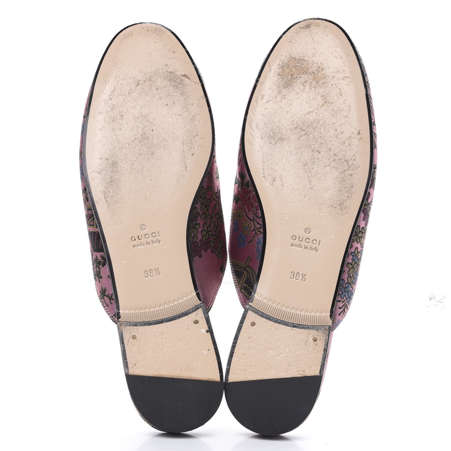 Gucci X DISNEY Jacquard Japanese Donald Duck Womens Princetown Slippers 38.5 Pink Black 5 of 10