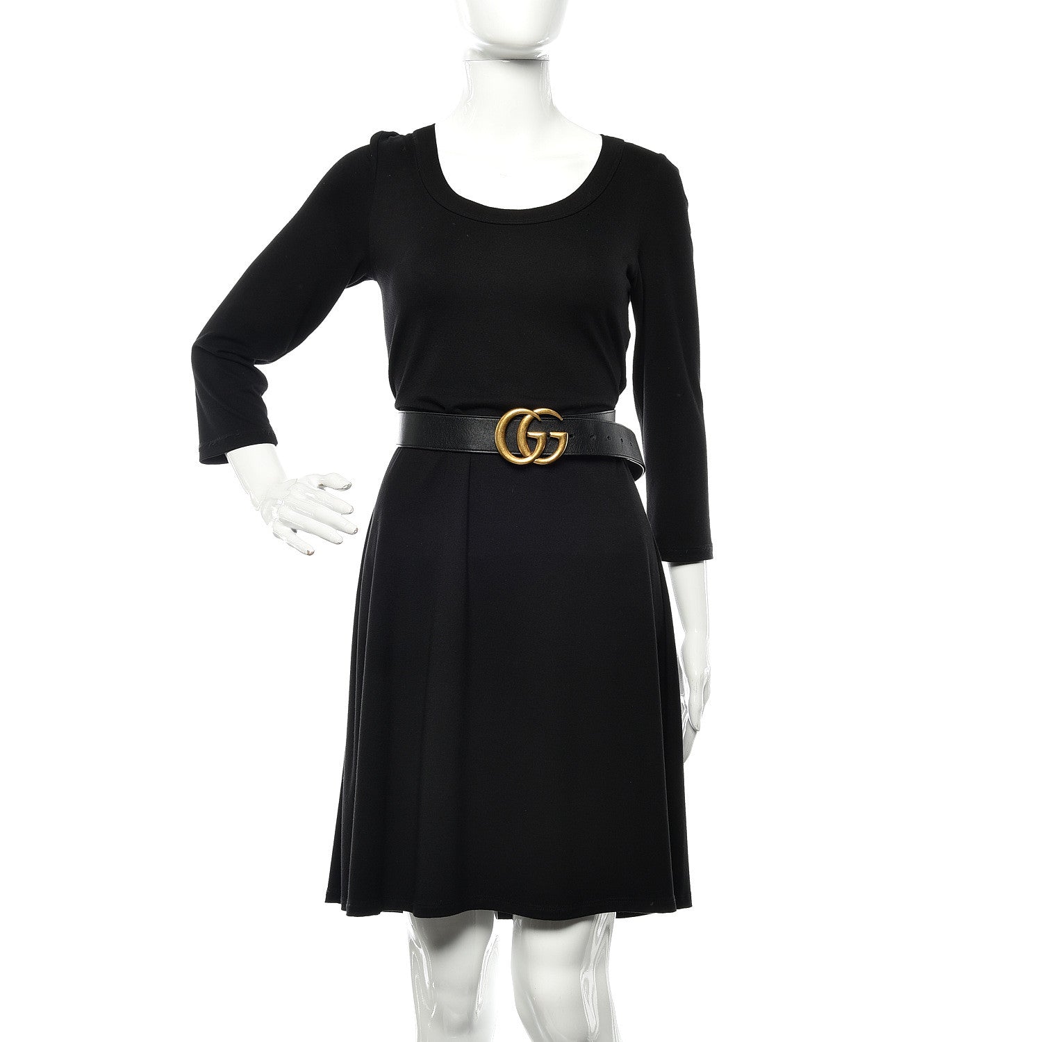 Gucci Calfskin Double G 40mm Belt 85 34 Black 2 of 6