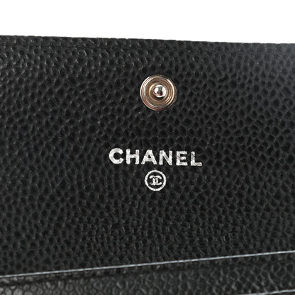Chanel Caviar Quilted Flap Card Holder Black 6 of 11