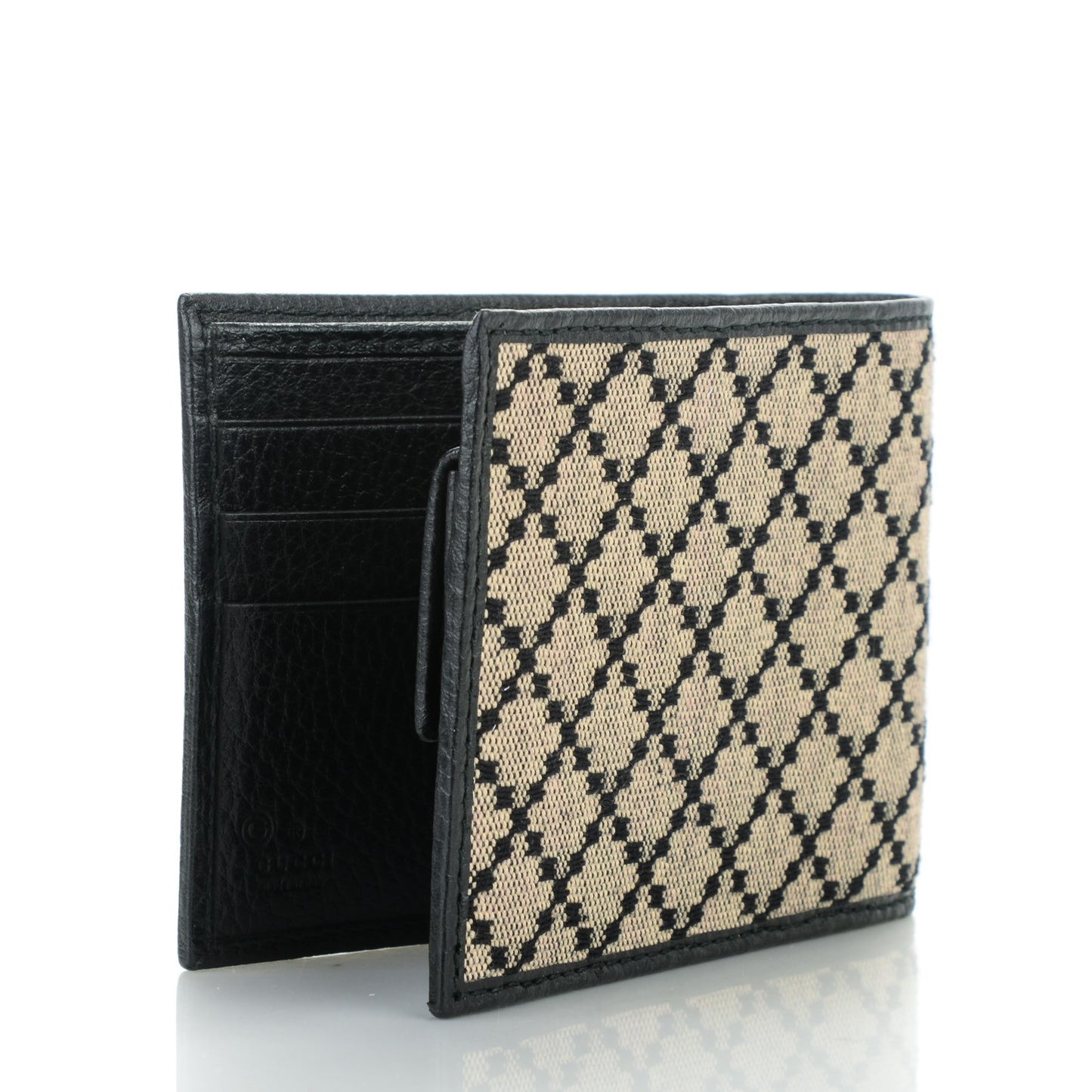 Diamante Bi-Fold Wallet Black