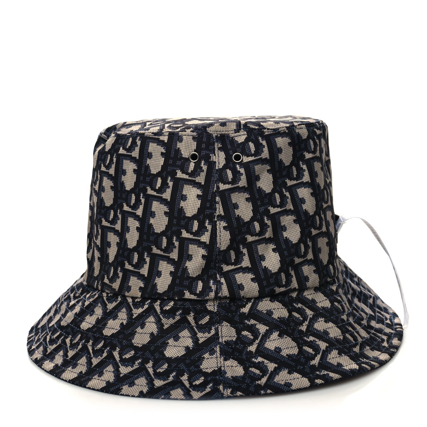 Christian Dior Oblique Reversible Teddy-D Brim Bucket Hat 57 Blue 7 of 12