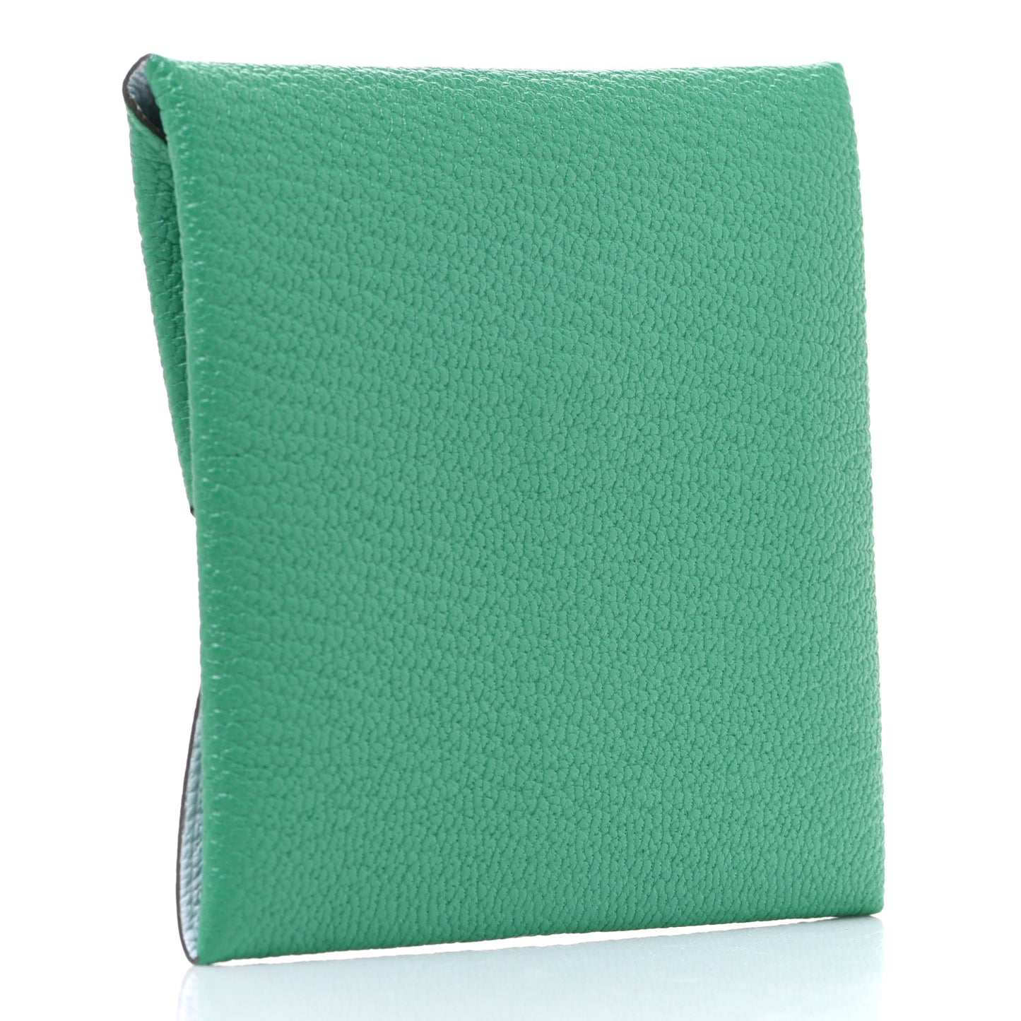 Chevre Mysore Bastia Verso Coin Purse Menthe Bleu Brume