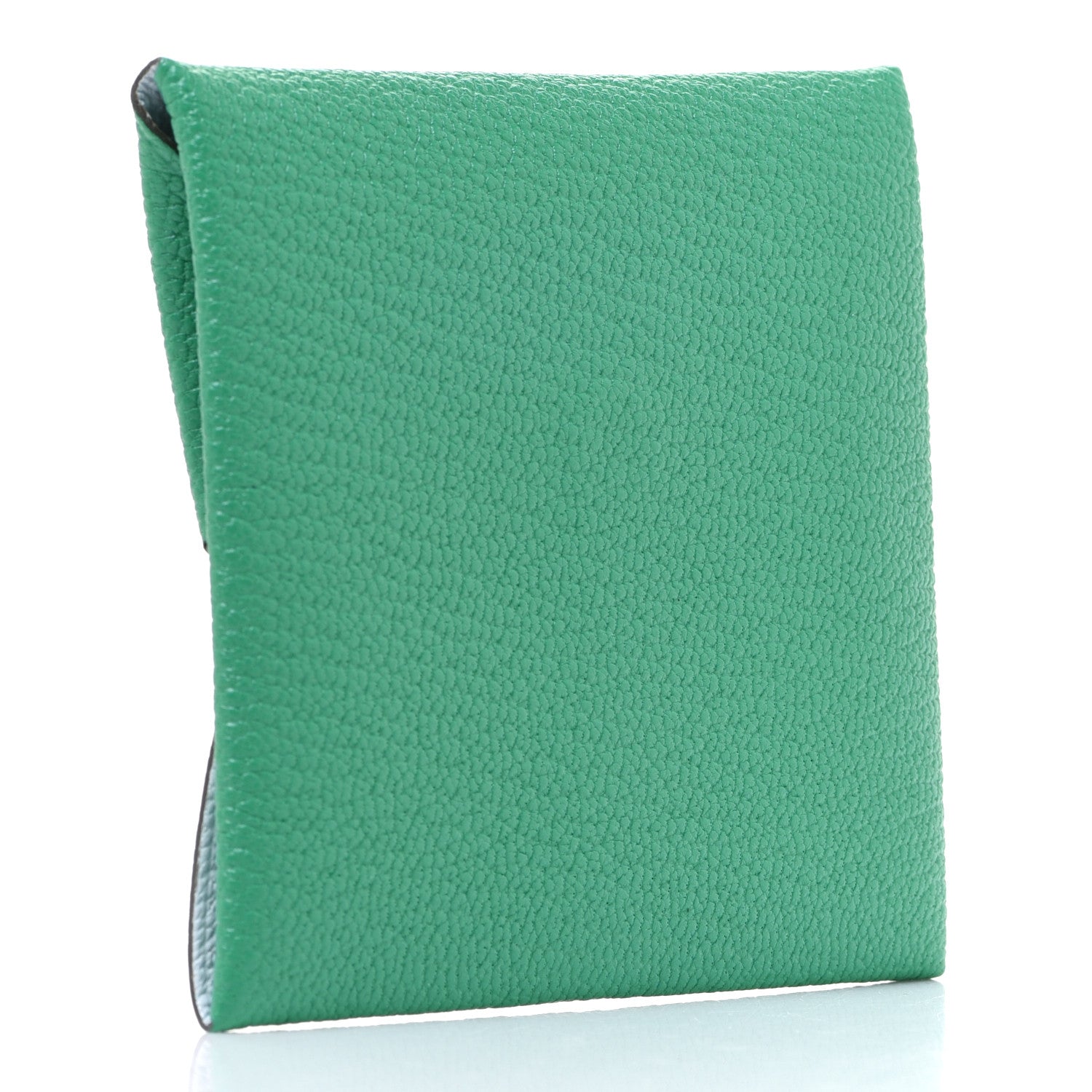 Hermes Chevre Mysore Bastia Verso Coin Purse Menthe Bleu Brume 3 of 8