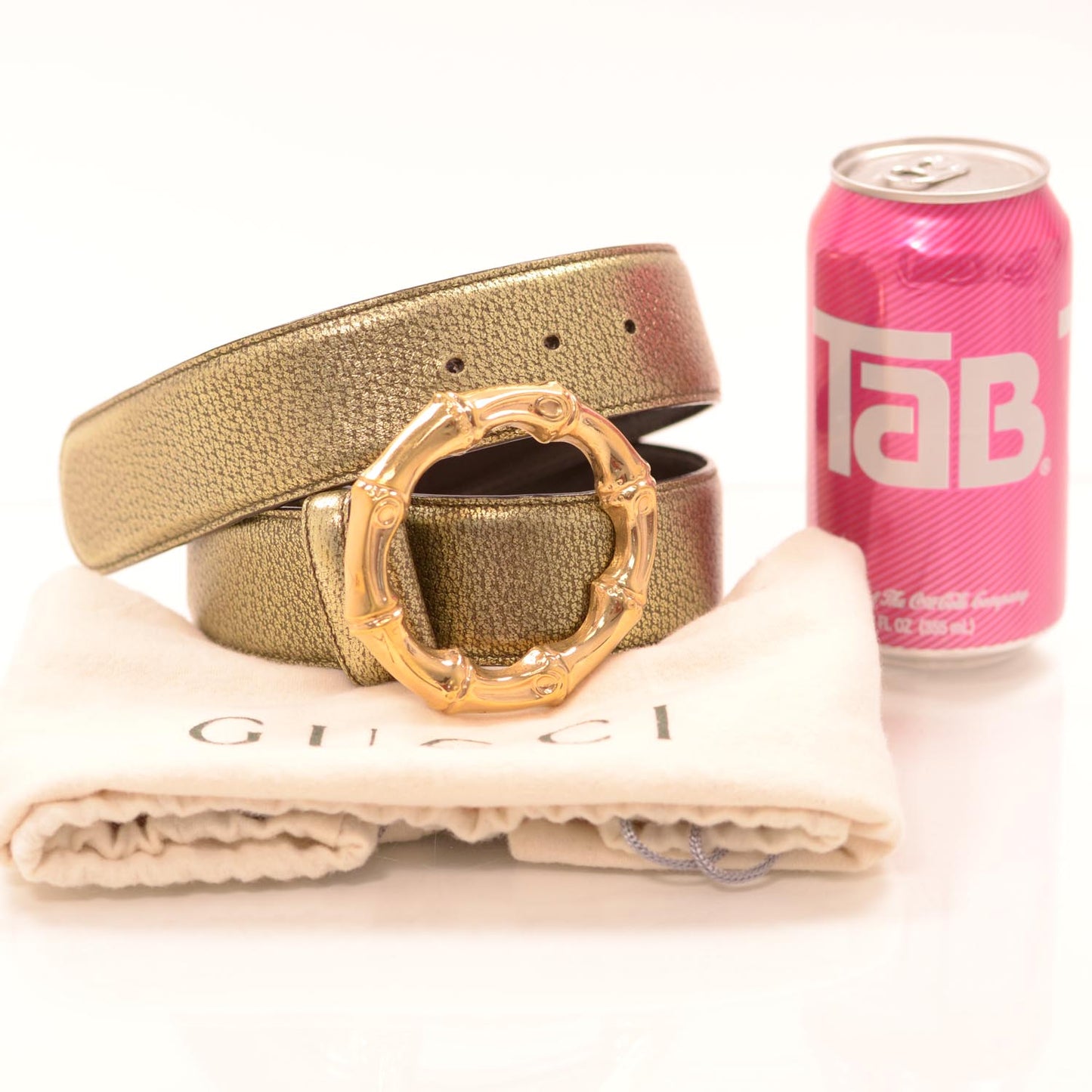 Leather Bamboo Ring Belt 80 32