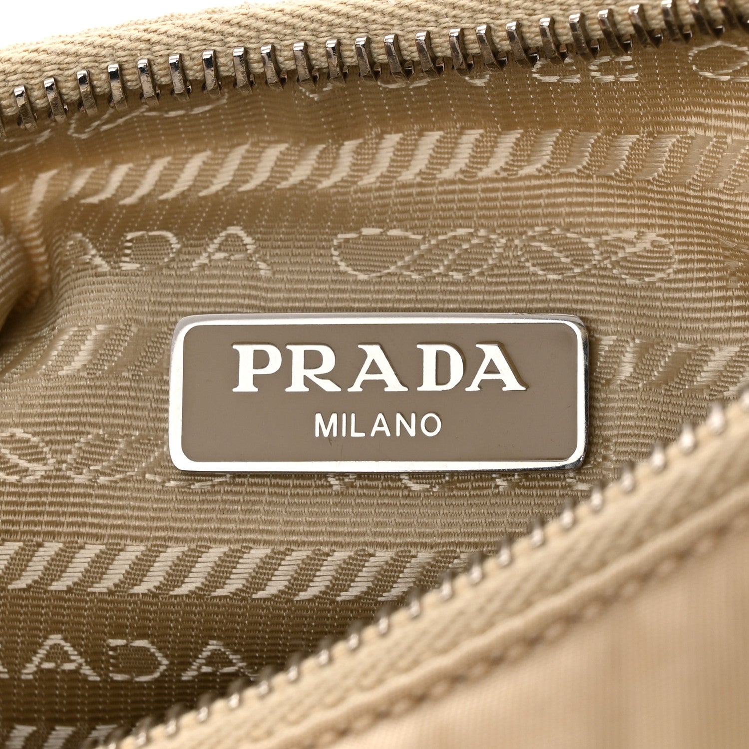 Prada Re-Nylon Saffiano Mini Re-Edition 2005 Bag Deserto 6 of 11