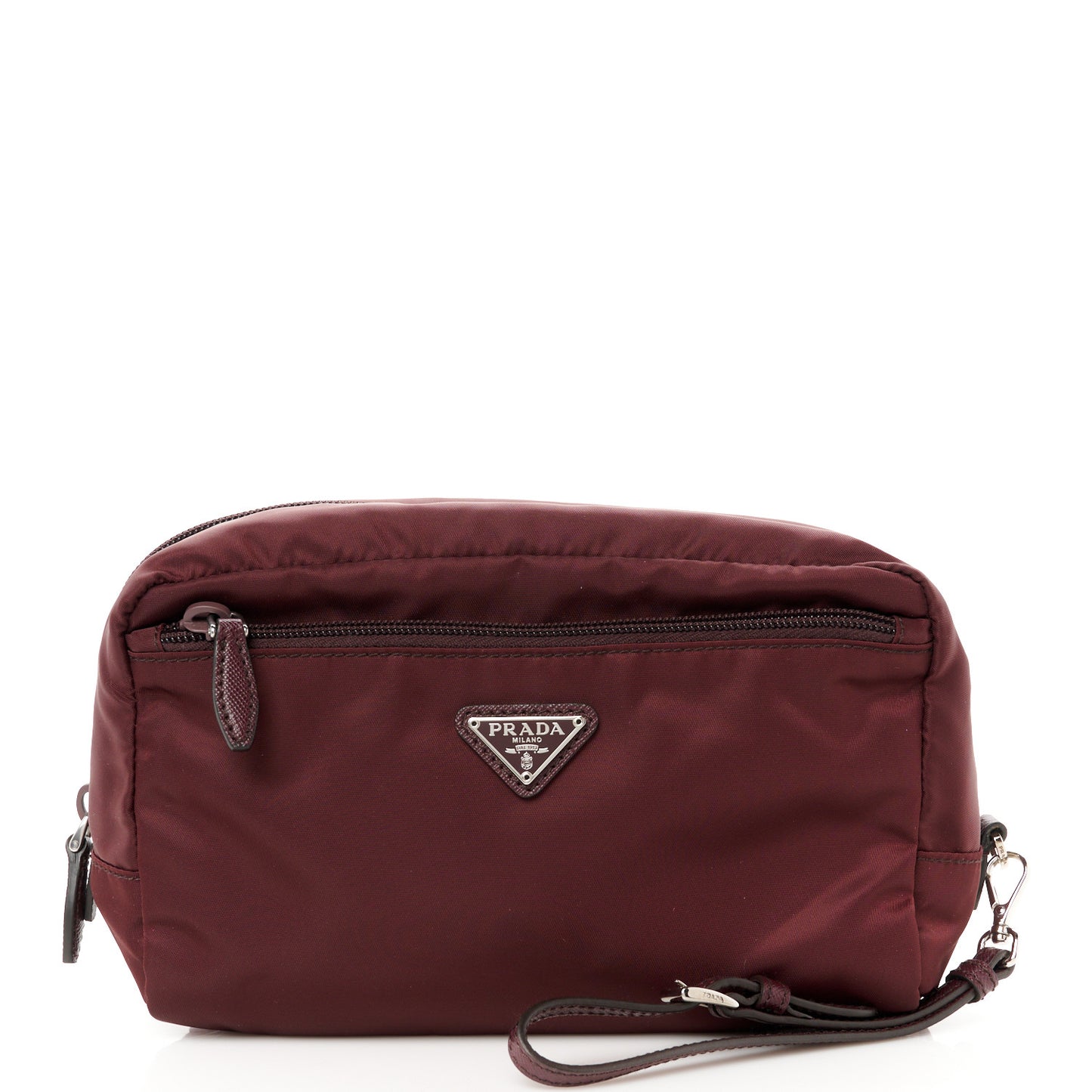 Tessuto Nylon Clutch Wristlet Granato