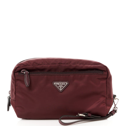 Prada Tessuto Nylon Clutch Wristlet Granato 1 of 11