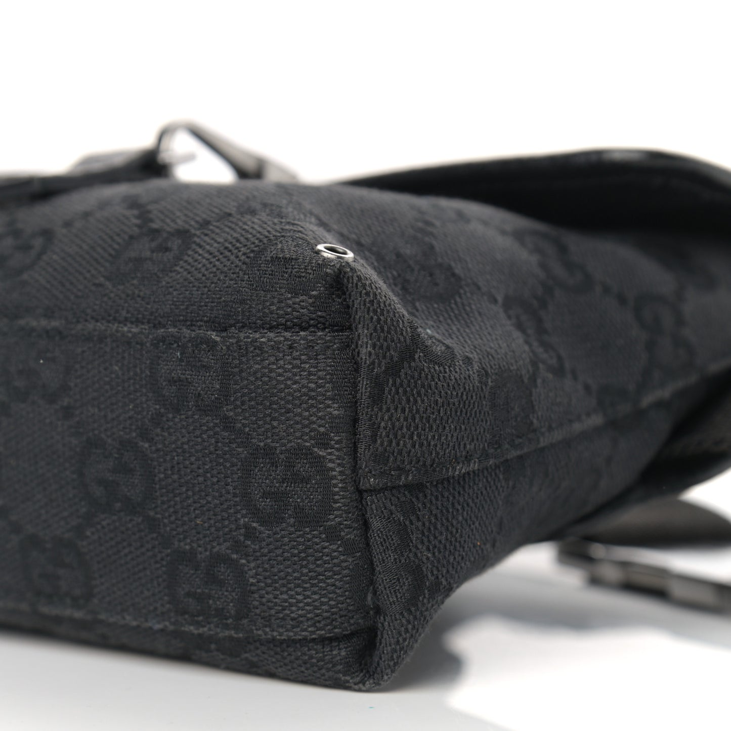 GG Monogram Web Flight Belt Bag Black